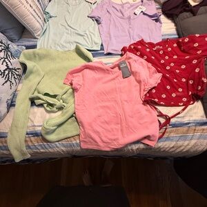 Hollister Pink Crop Top